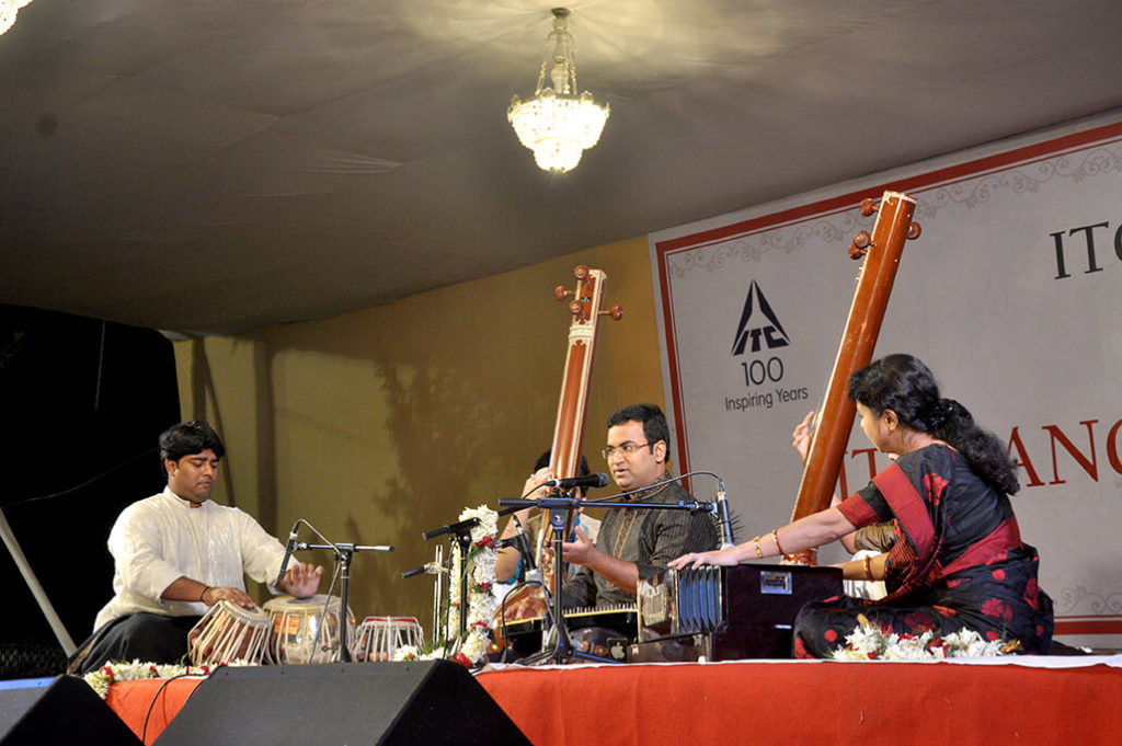 Performing at ITC Sangeet Sammelan at Kolkata