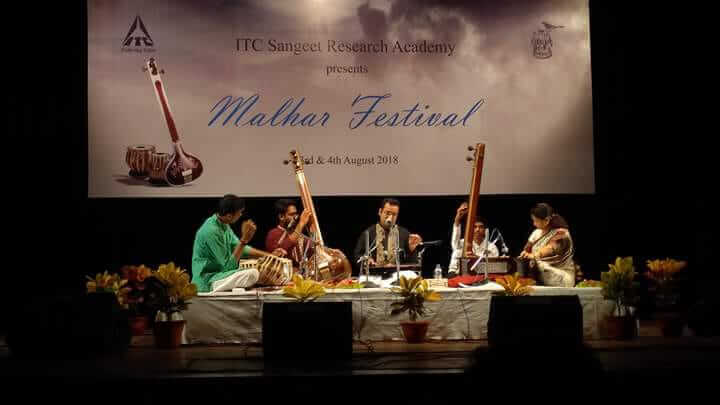 Performing at malhar festival organised by ITC SRA